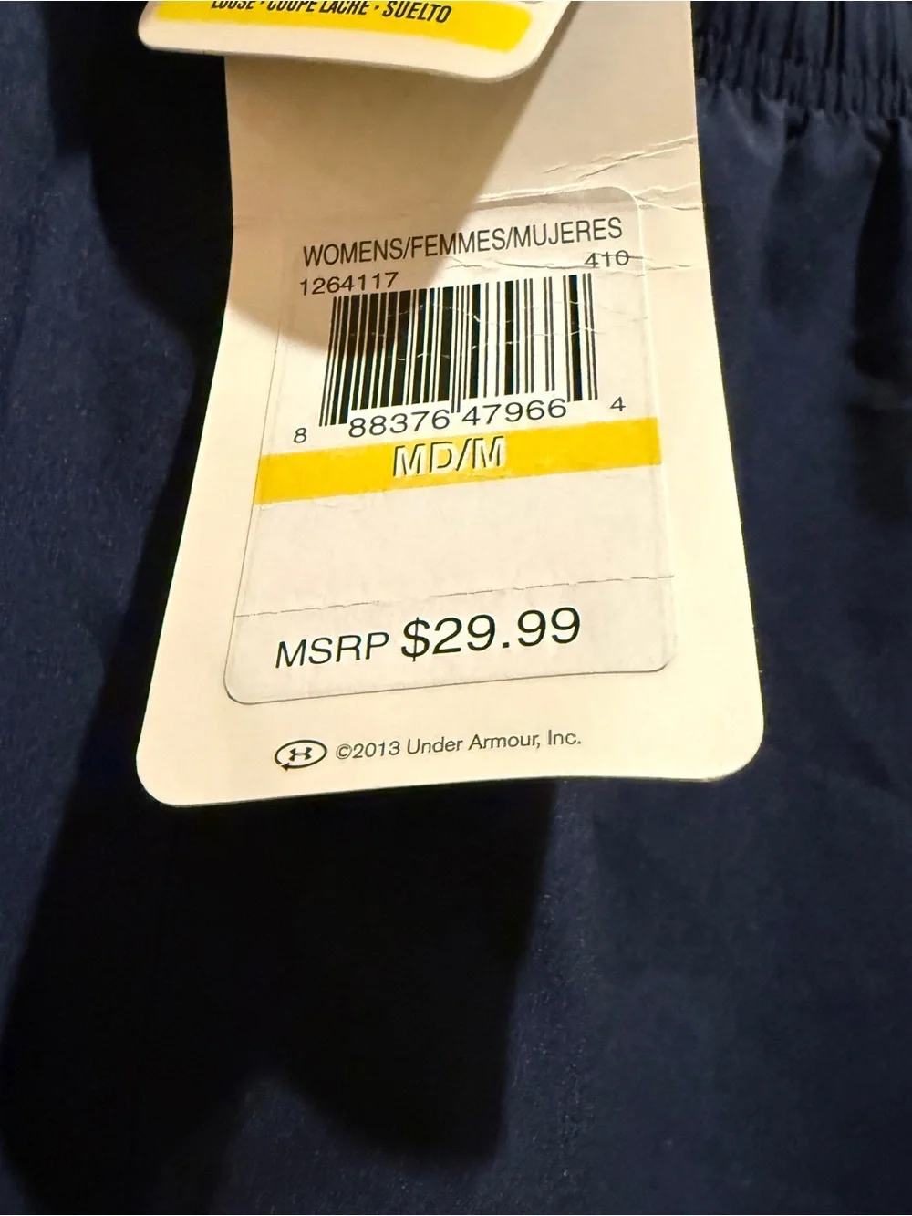 Under Armour Women's Navy Athletic Running Shorts